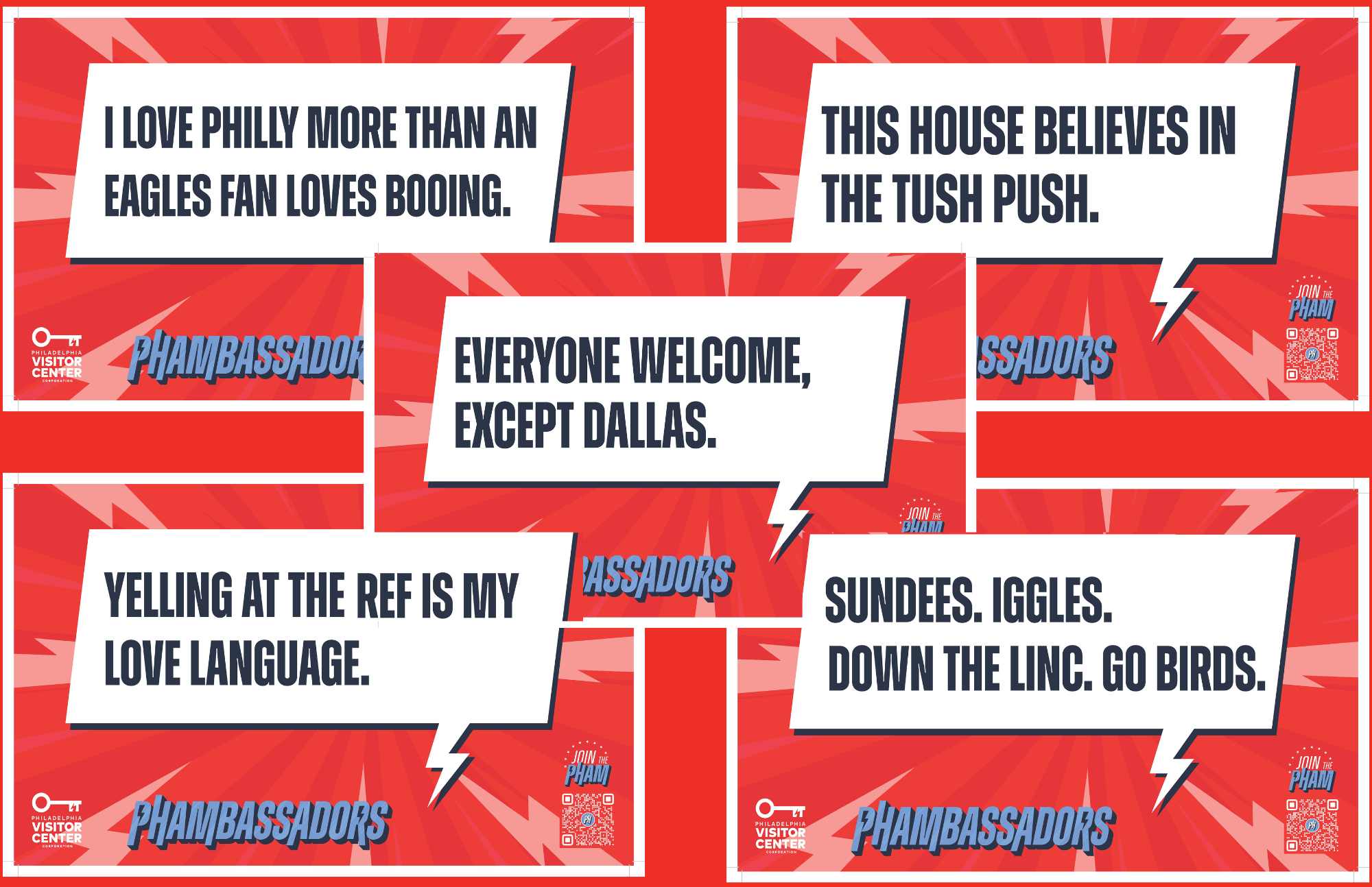 Phambassador Eagles Cheer Cards