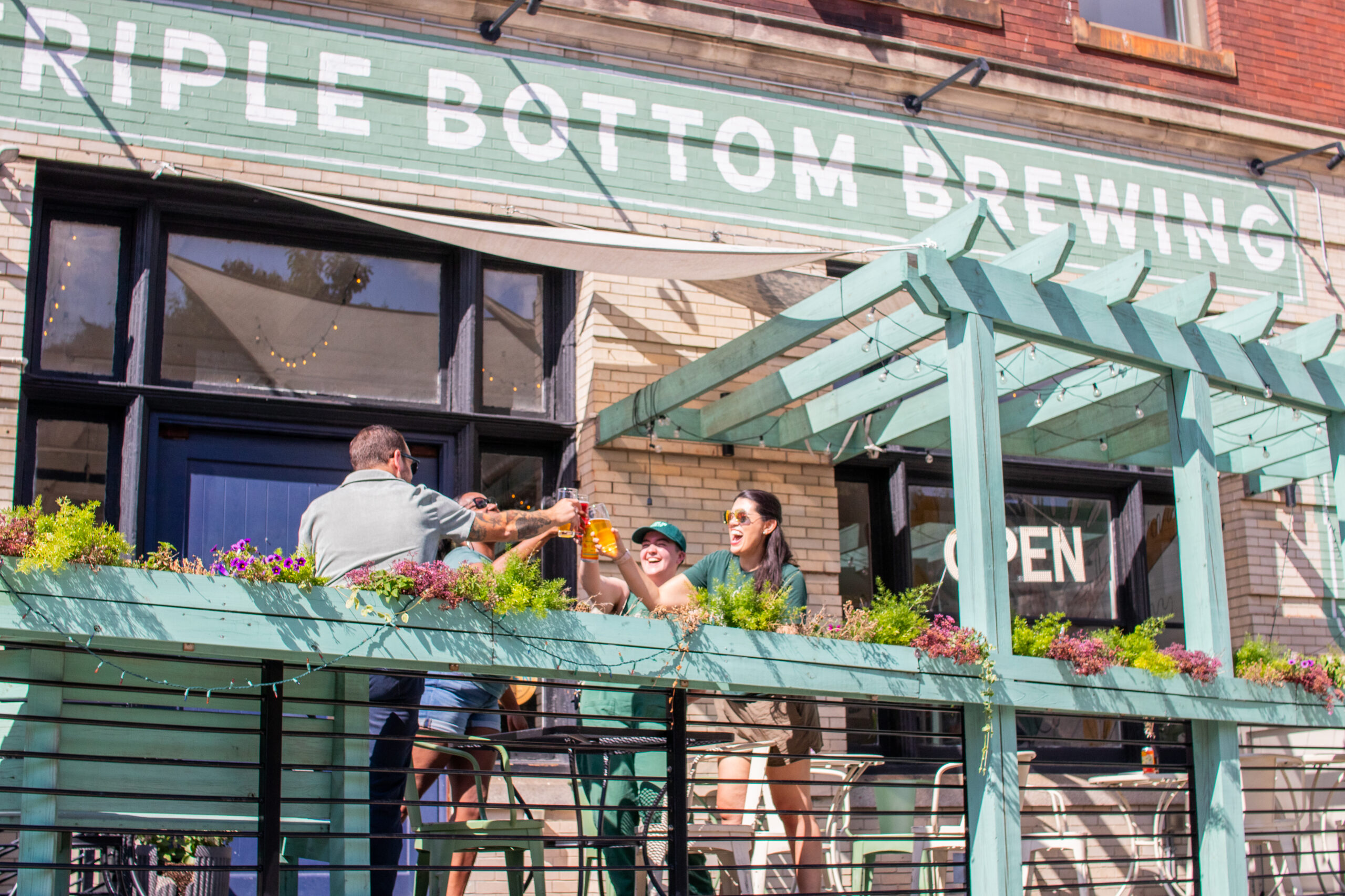 Exterior view of Triple Bottom Brewing.